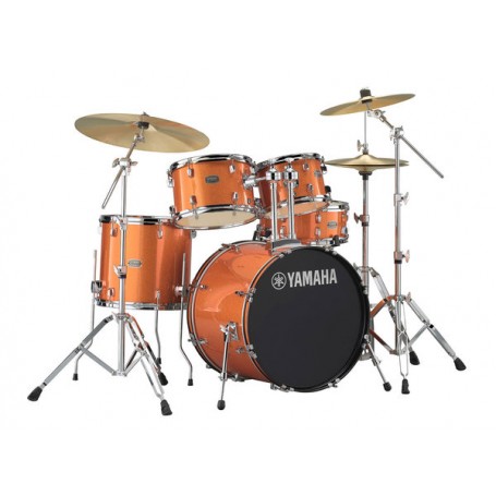 YAMAHA Rydeen Standard 22" Orange Glitter con Set piatti Paiste 101