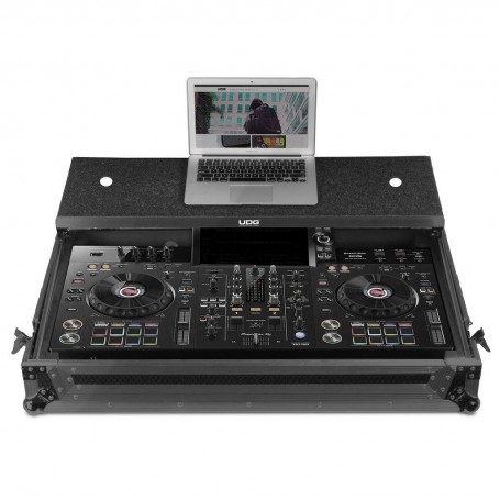 UDG Ultimate Flight Case Pioneer XDJ-RX3 Black Plus (Shelf+Wheels) (U91075BL)