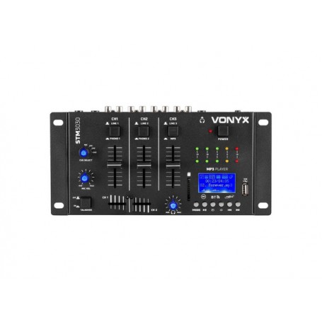 VONYX STM3030 - Mixer 4ch, Bt, Mp3/rec/led