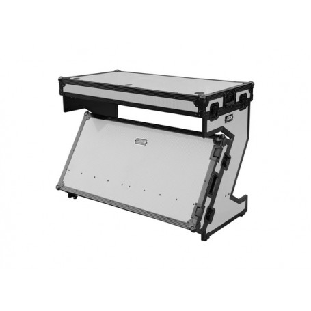 UDG Ultimate Flight Case Portable Z-Style DJ Table White Plus (Wheel) (U91072WH)