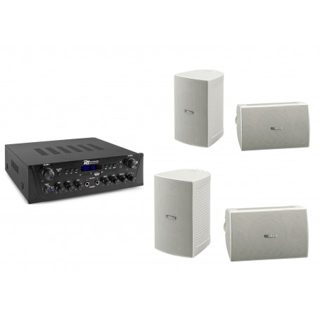 Kit Amplificatore + Quattro Casse Yamaha da 4"(bianche)