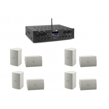 Kit Amplificatore + Otto Casse Yamaha da 4"(bianche)