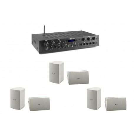 Kit Amplificatore + Sei Casse Yamaha da 4"(bianche)