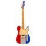 FENDER Buck Owens Telecaster MP Red Silver and Blue Sparkle