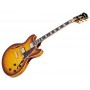 D'ANGELICO Excel DC XT (with Stop-Bar Tailpiece) Iced Tea Burst Quilt
