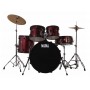 NATAL DNA F22 Drum Kit Red Sparkle with Black Hardware