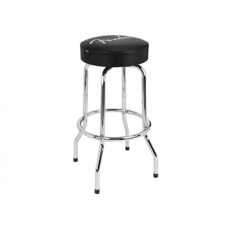 FENDER Spaghetti Logo Pick Pouch Barstool Black/Chrome 30"