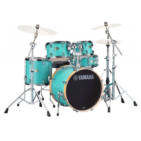 YAMAHA STAGE CUSTOM • 22/10/12/16/14SD • MATTE SURF GREEN • W/HARDWARE HW780