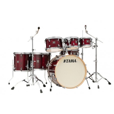 TAMA SUPERSTAR CLASSIC MAPLE EXOTIC • 22/8/10/12/14/16/14SD • GLOSS GARNET LACEBARK PINE • W/HARDWARE SM5W