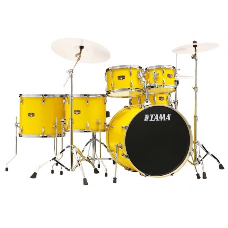 TAMA IMPERIALSTAR • 22/10/12/14/16/14SD • ELECTRIC YELLOW • W/HARDWARE • NO PIATTI