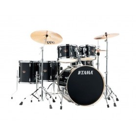 TAMA IP62H6W-HBK • IMPERIALSTAR • 22/10/12/14/16/14SD • HAIRLINE BLACK • W/HARDWARE + HCS MS63 KIT