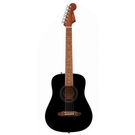 FENDER California Standard Redondo Mini With Bag Spruce Top Black