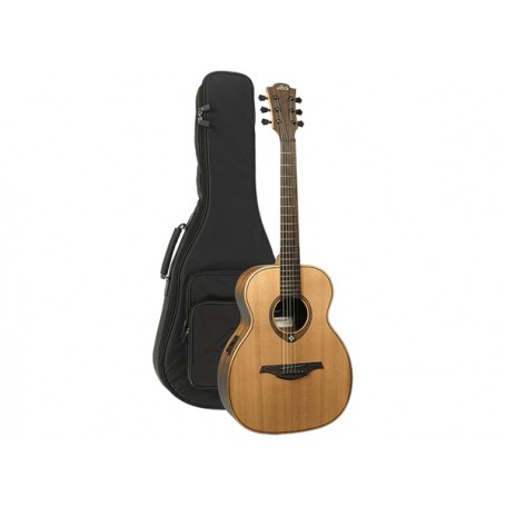 LAG Travel-RCE Acoustic Guitar Red Cedar With Microphone System