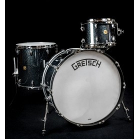 GRETSCH BROADKASTER USA • 24/13/16 • NITRON BLACK SPARKLE