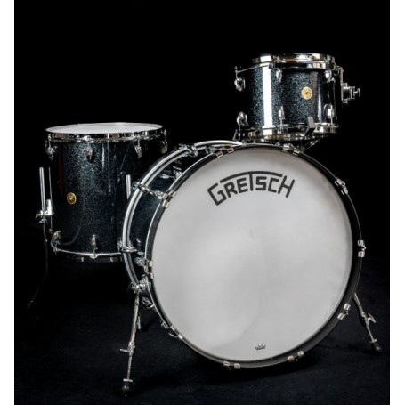 GRETSCH BROADKASTER USA • 24/13/16 • NITRON BLACK SPARKLE