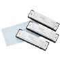 FENDER Blues Deluxe Harmonica Pack of 3 with Case