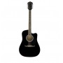 FENDER FA-125CE Dreadnought WN Black