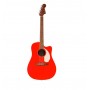 FENDER California Standard Redondo Ce Spruce Top Ivory Pickguard Fiesta Red
