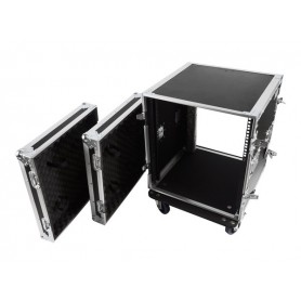 Flight Case Professionale 12 Unità Rack 19" con Ruote