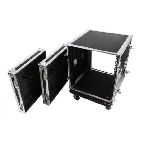 Flight Case Professionale 12 Unità Rack 19" con Ruote