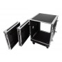 Flight Case Professionale 12 Unità Rack 19" con Ruote