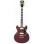 D'ANGELICO Deluxe Mini DC Satin Trans Wine