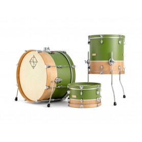 DIXON Podl320smgn - Shell Kit - Finitura Satin Military Green W/natural Mahogany