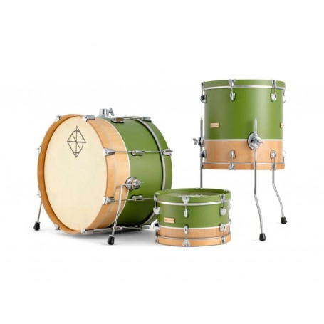 DIXON Podl320smgn - Shell Kit - Finitura Satin Military Green W/natural Mahogany