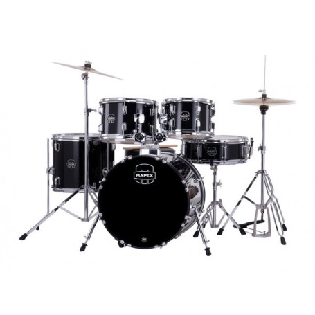 MAPEX CM5844FTCDK Comet Junior 5 Pezzi Dark Black Con Hardware E Piatti