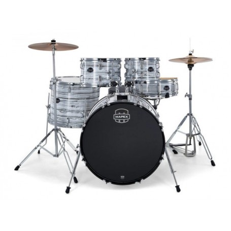 MAPEX CM5044FTCI Comet Fusion 5 Pezzi White Marblewood Con Hardware E Piatti