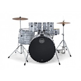 MAPEX CM5844FTCFI Comet Junior 5 Pezzi White Marblewood Con Hardware E Piatti