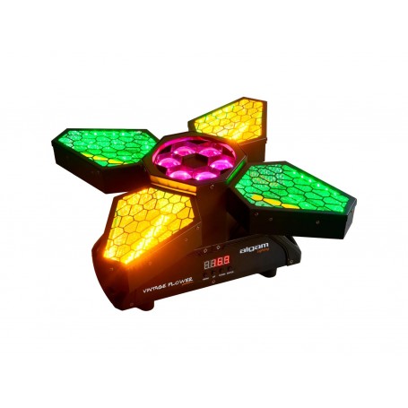ALGAM LIGHTING Vintage-flower Proiettore Rotante A Led Con Effetti Multipli