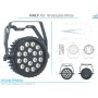 SAGITTER SG HALFPAR 18 18X4W LED