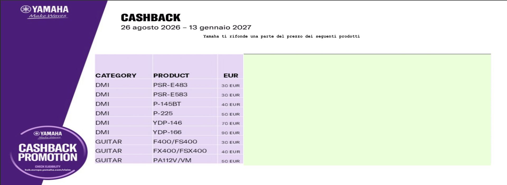 Cash Back