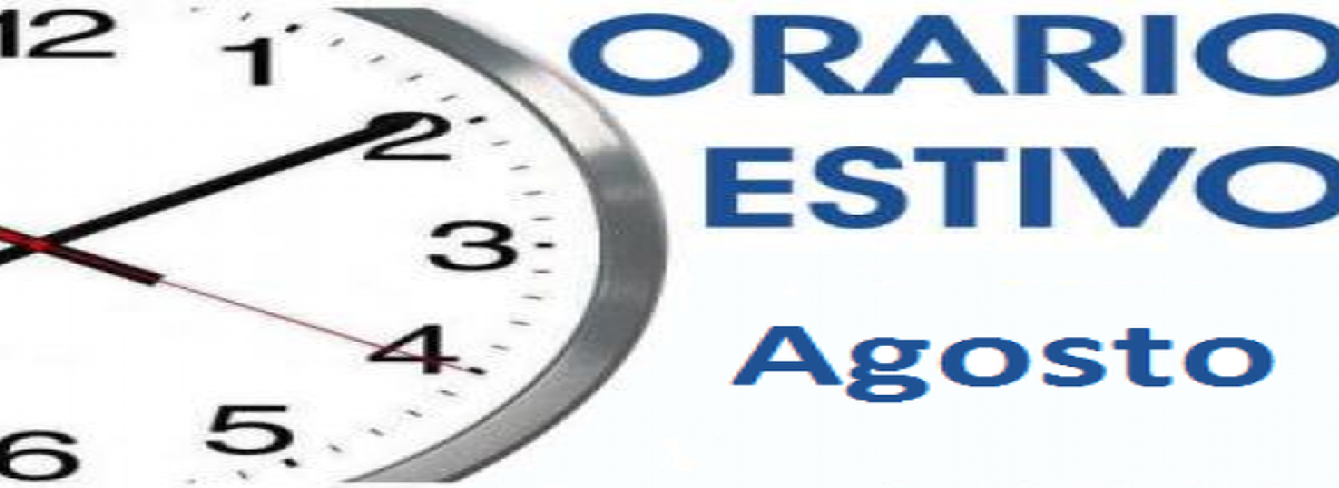 Orario Agosto